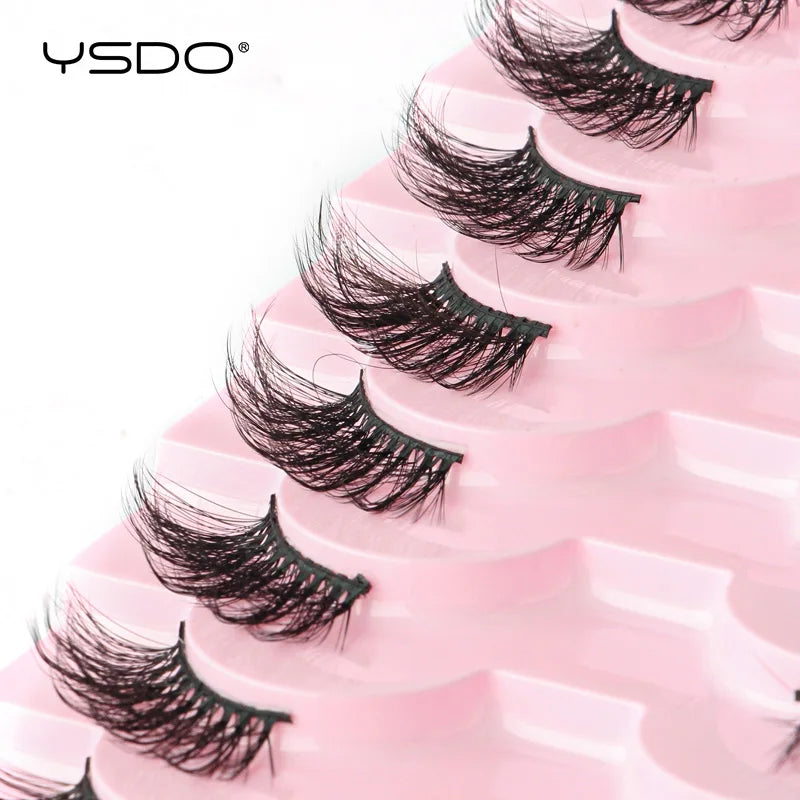 New Fox Half Eyelashes 3/10 Pairs 3D Mink Lashes Natural Eyelash Extension Cat Eye Eyelashes Makeup Tools faux Cils maquiagem - Blinksy